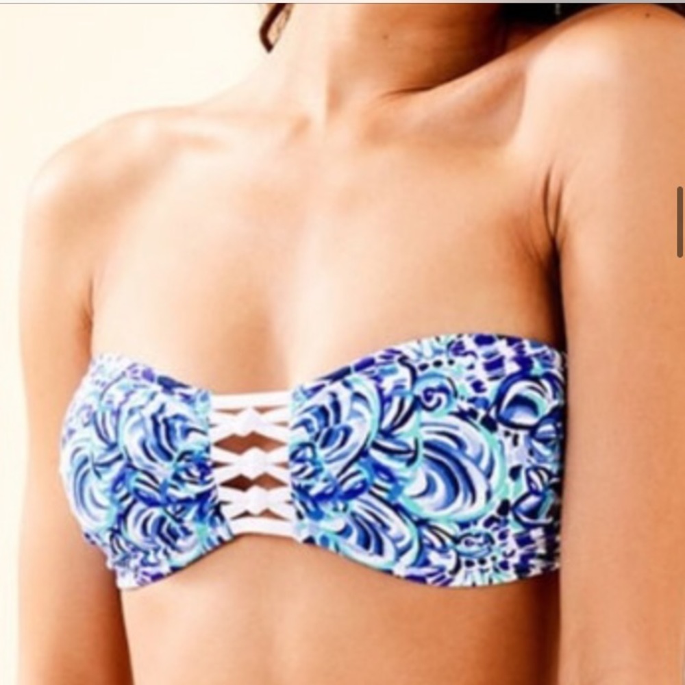 NWT Lilly Pulitzer Sandy Lattice Bandeau, 6 - Picture 2 of 7